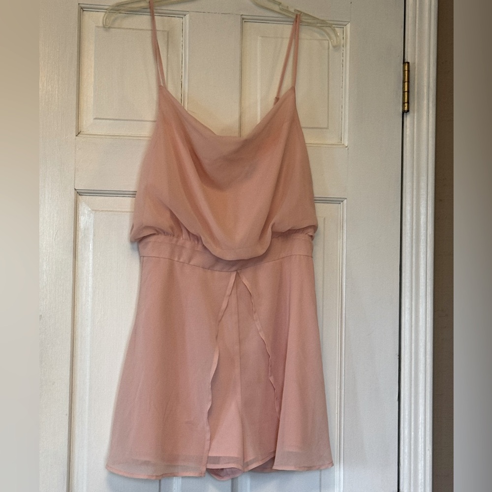 Lulu's‎ Blush Pink Romper with Chic Appeal